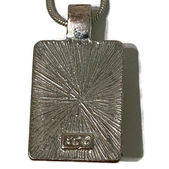 Kenneth Cole Necklace Pendant Signed Versatile Earthy Hippie Timeless Travel - Picture 5 of 8